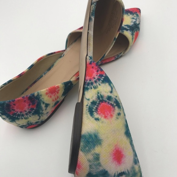 J Crew Sloan d'Orsey flats in tie dye canvas - Picture 5 of 7